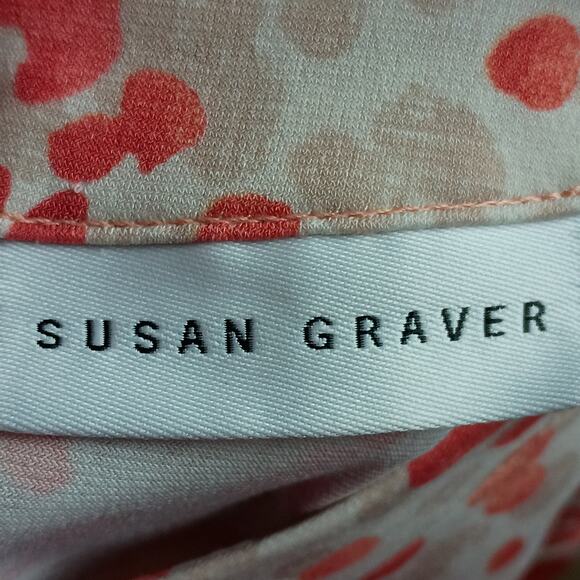 Susan Graver Women 3x Liquid Knit Tie Keyhole Neck Long Sleeve Lightweight Top - Picture 3 of 6